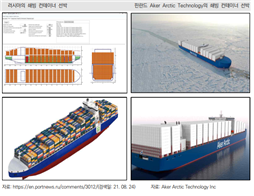 북극해의 쇄빙 컨테이너 선박